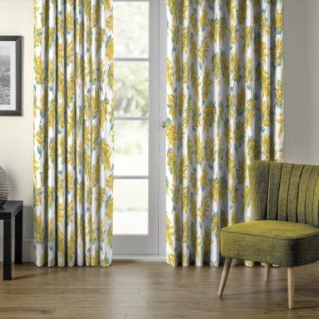Cath Kidston Mimosa Flower Citrine Curtains