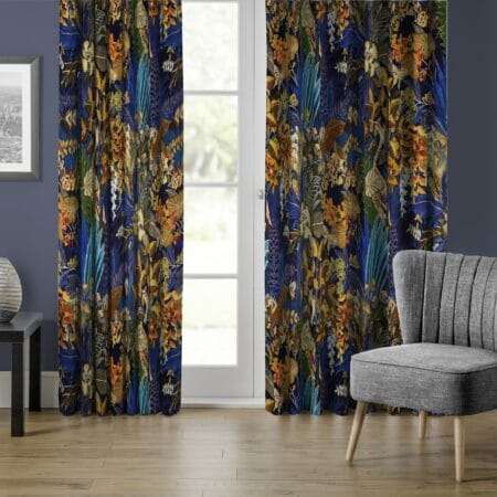 Hidden Paradise Midnight Curtains
