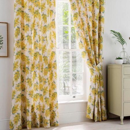 Cath Kidston Mimosa Flower Citrine Curtains