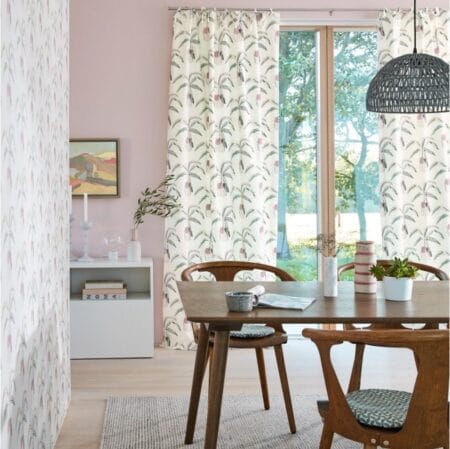 Scion Crassula Blush/Brick/Mist Curtains