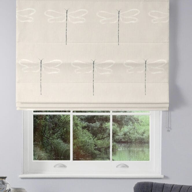 Scion Dragonfly Parchment Roman Blind