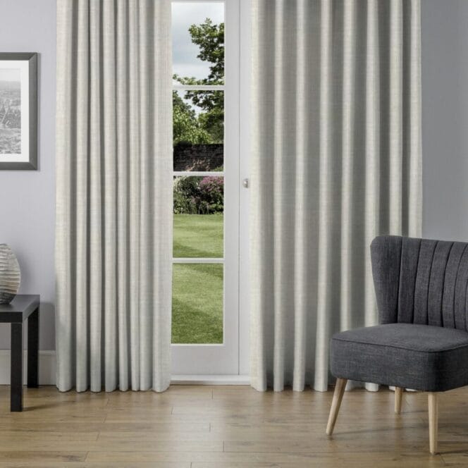 Laura Ashley Easton Silver Curtains