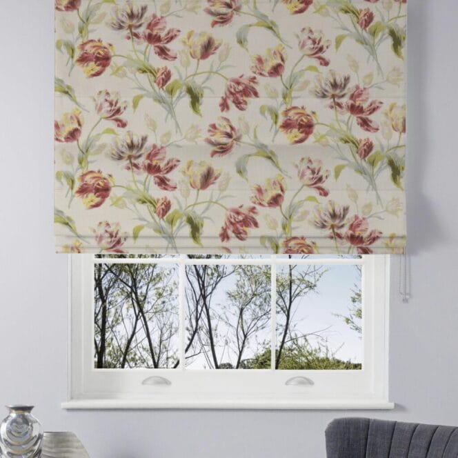 Laura Ashley Gosford Cranberry Roman Blind