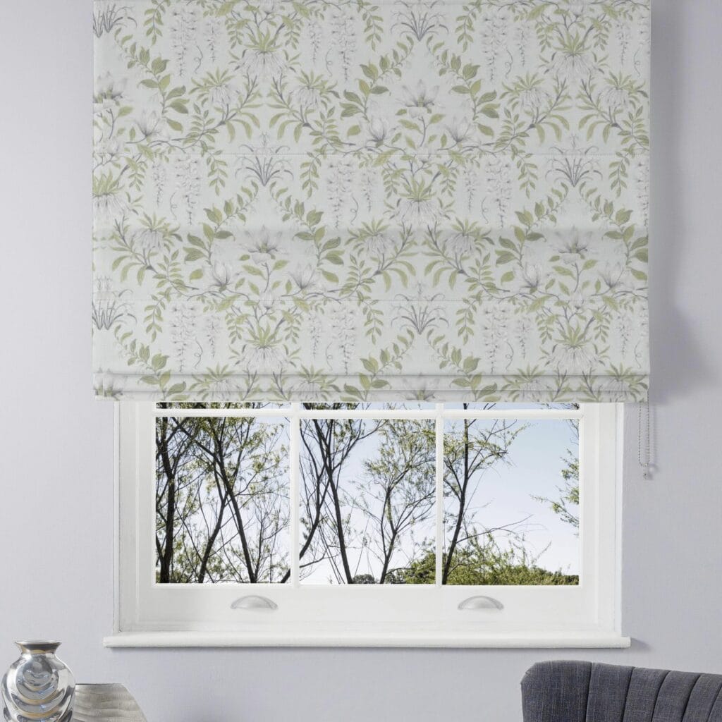 Laura Ashley Parterre Sage Roman Blind