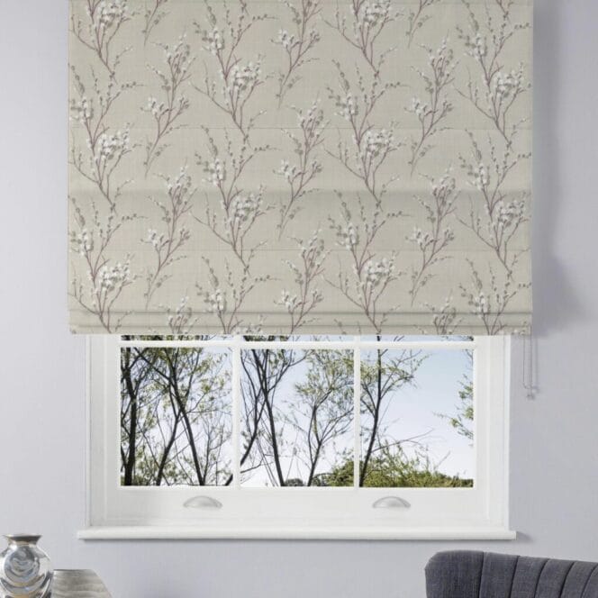 Laura Ashley Pussy Willow Natural Roman Blind