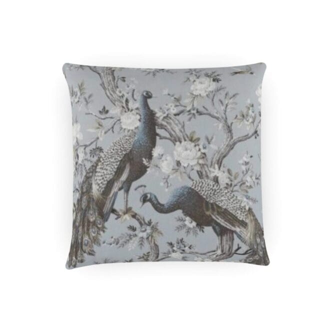 Laura Ashley Belvedere Velvet Chalk Blue Cushion