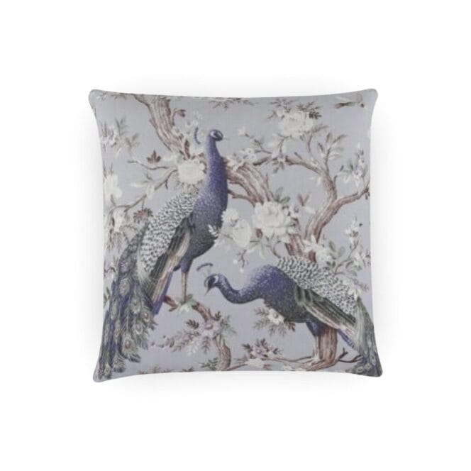 Laura Ashley Belvedere Velvet Pale Iris Cushion