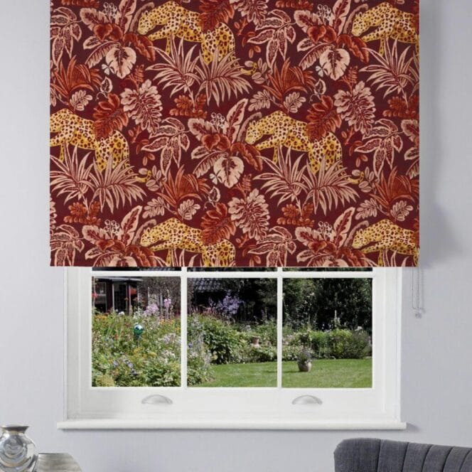 Leopard Spice Roman Blind