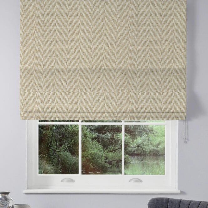 Rattan Pampas Roman Blind