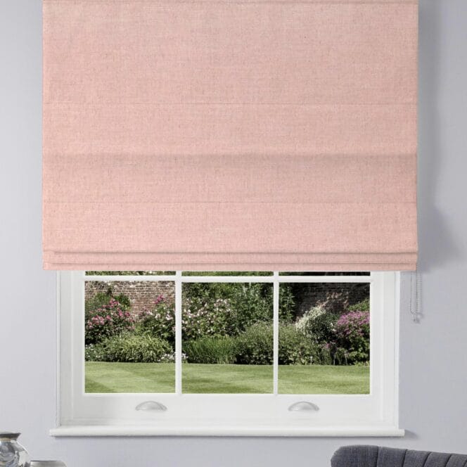 Sara Miller Saluzzo Soft Pink Roman Blind