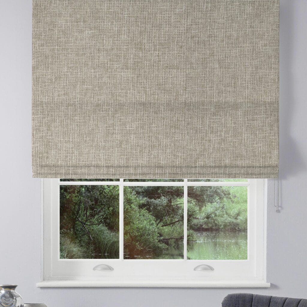 Waffle Bark Roman Blind
