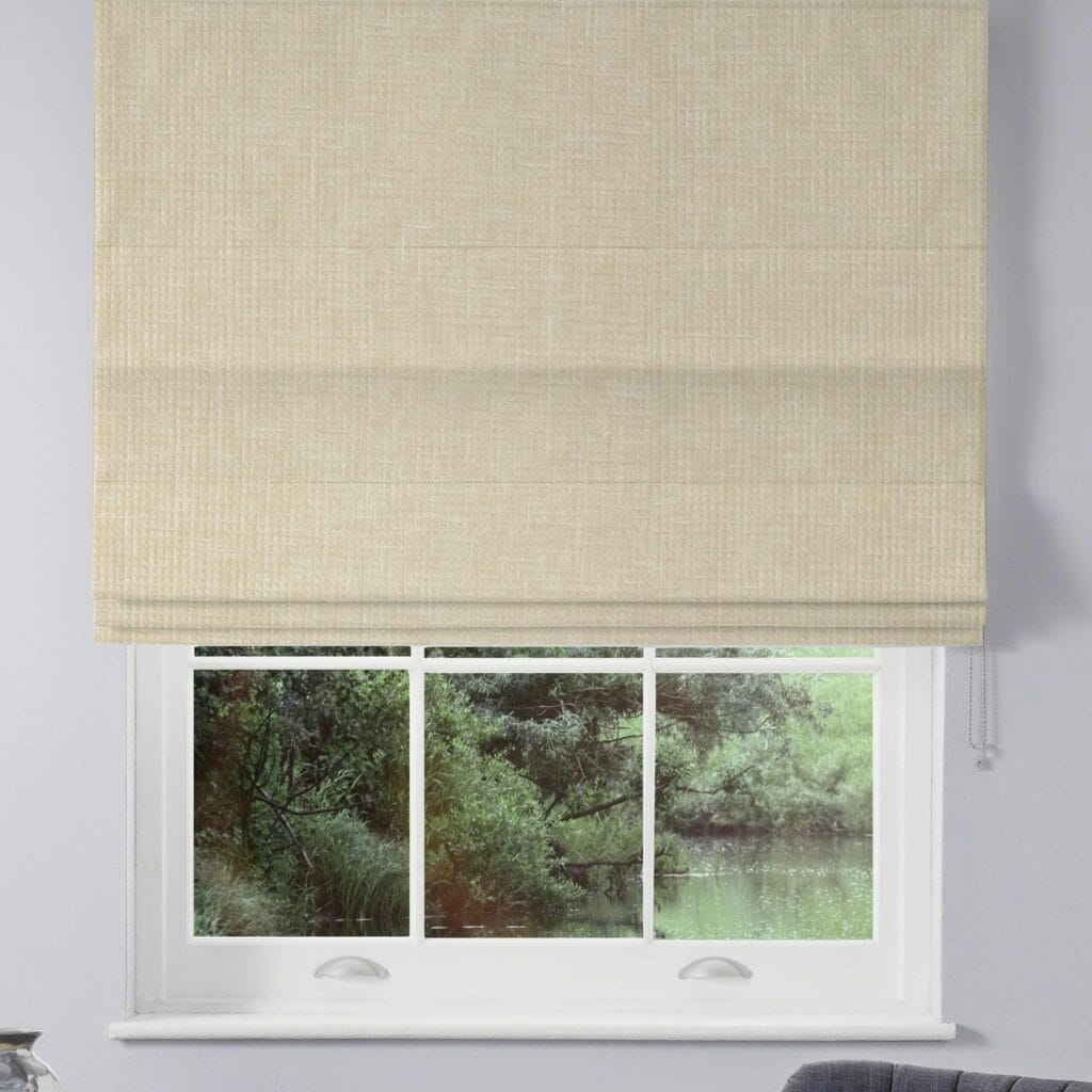 Waffle Pampas Roman Blind