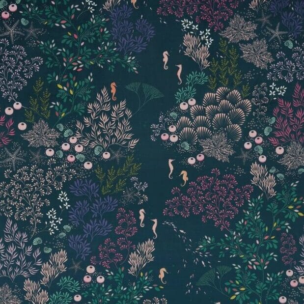 Sara Miller Underwater Velvet Midnight Cushion