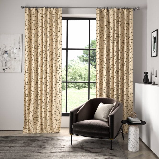 Harlequin Extensity Calico Ebony Curtain