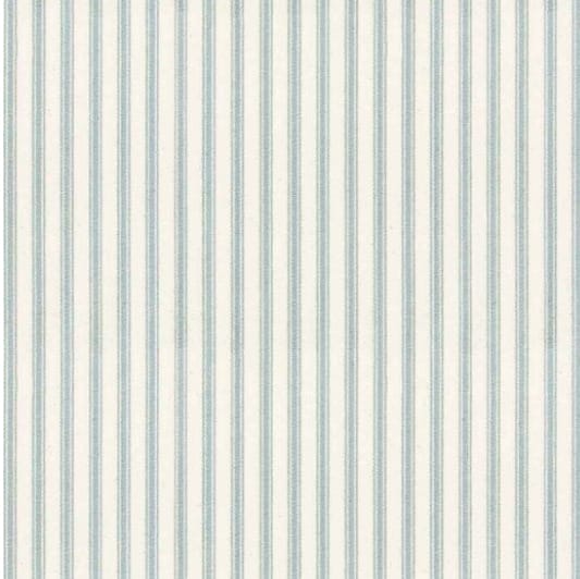 Ian Mankin Skinny Ticking Stripe Mint Roman Blind