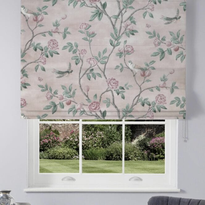 Laura Ashley Eglantine Blush Roman Blind