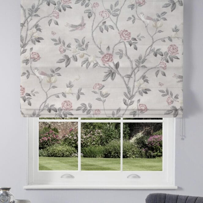 Laura Ashley Eglantine White Sands Roman Blind