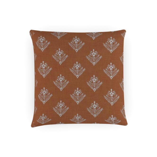 Laura Ashley Lady Fern Embroidery Tomato Cushion