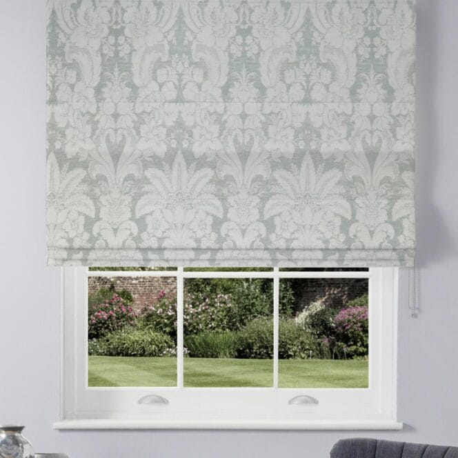 Laura Ashley Martigues Smoke Green Roman Blind