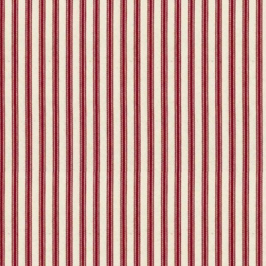 Ian Mankin Skinny Ticking Stripe Peony Curtains