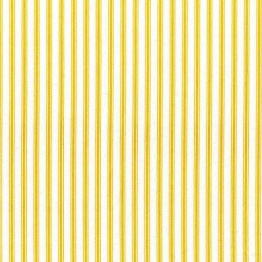 Ian Mankin Skinny Ticking Stripe Ochre Roman Blind