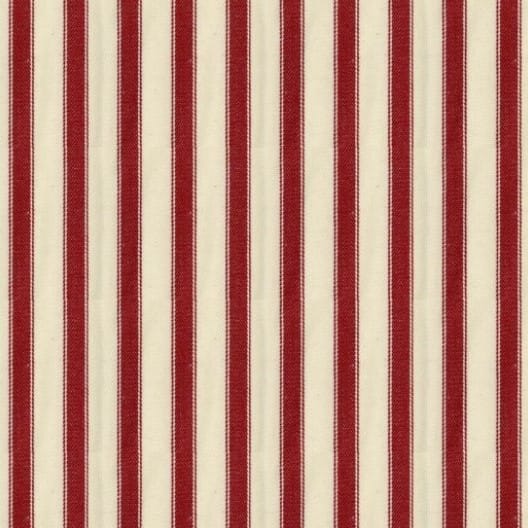 Ian Mankin Ticking Stripe Peony Curtains