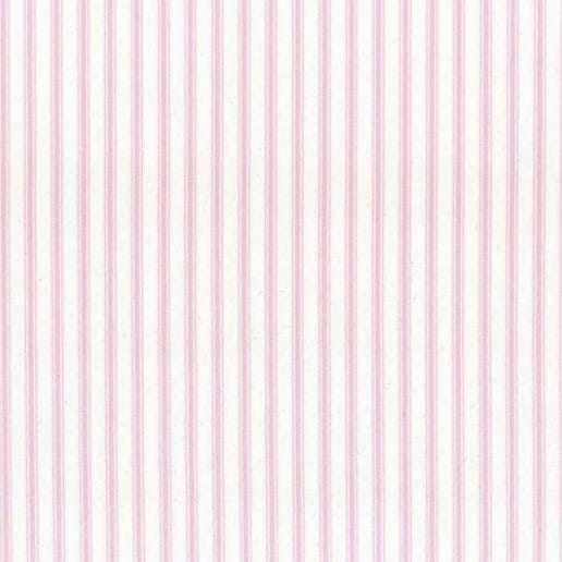 Ian Mankin Skinny Ticking Stripe Rose Roman Blind
