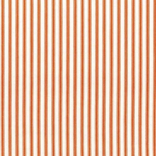 Ian Mankin Skinny Ticking Stripe Rust Roman Blind
