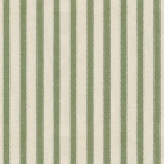Ian Mankin Ticking Stripe Sage Roman Blind