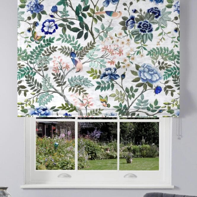 Designers Guild Porcelaine De Chine Cobalt Roman Blind