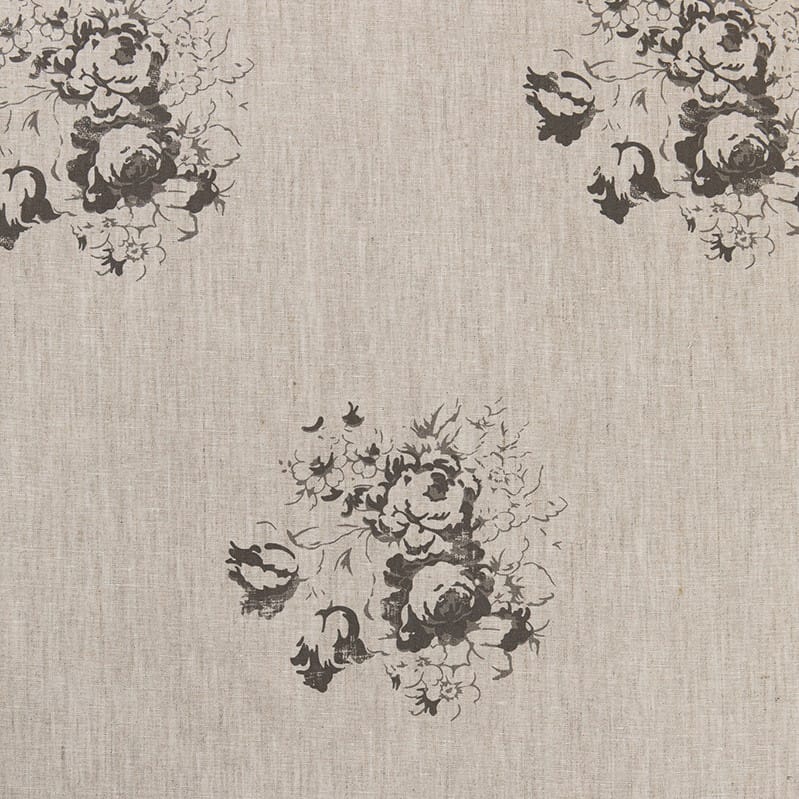 Cabbages & Roses Hatley Charcoal on Natural Curtains