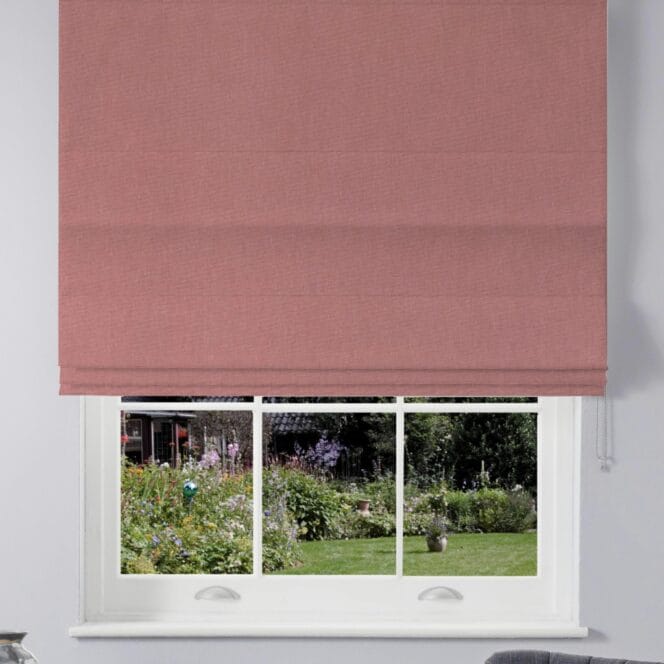 Sahara Vintage Rose Roman Blind