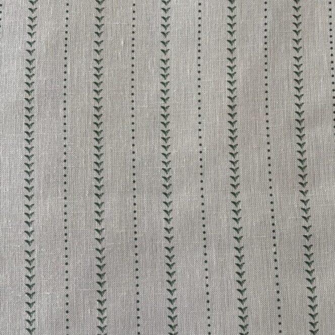 Peony and Sage Napoli Stripe Just Green Roman Blind