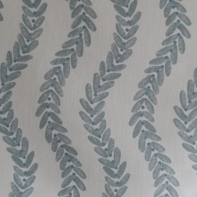 Peony and Sage Willow Parma Blue Roman Blind