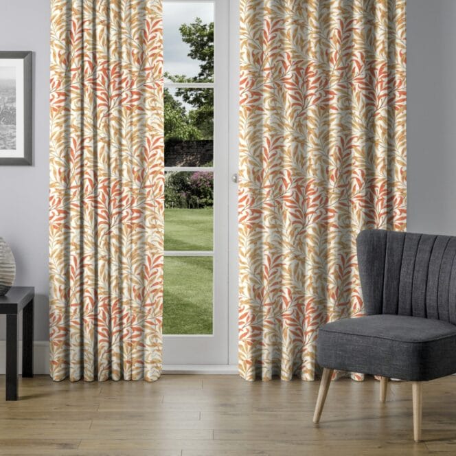 Morris & Co Willow Boughs Russet Ochre Curtains