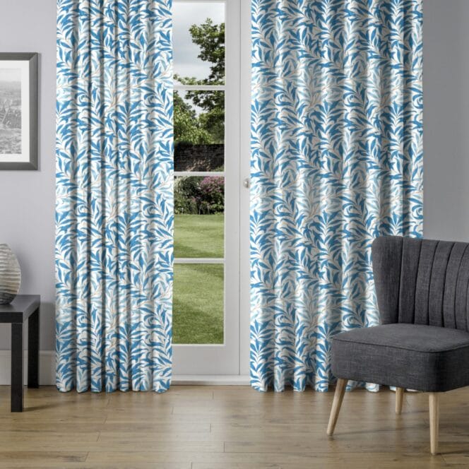 Morris & Co Willow Boughs Woad Curtains
