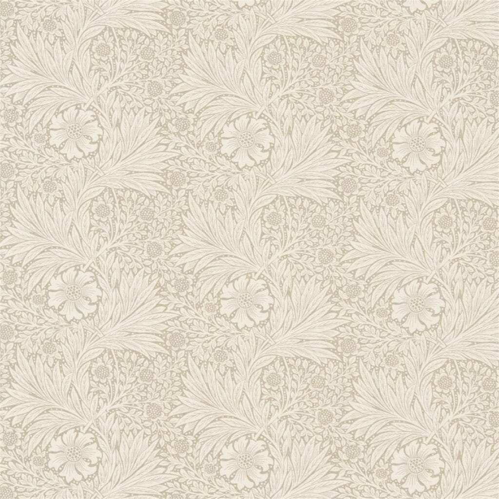Morris & Co Marigold Linen Ivory Cushion