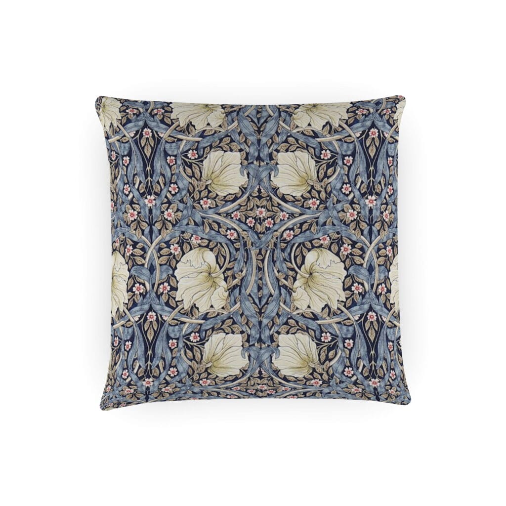 Morris & Co Pimpernel Indigo Hemp Cushion