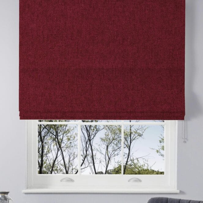 Bliss Claret Roman Blind