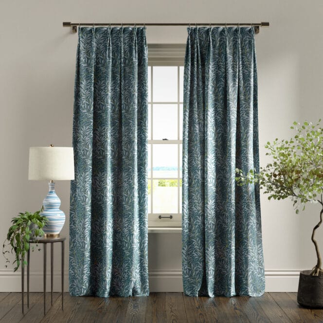 Mini Willow Boughs Denim Curtains