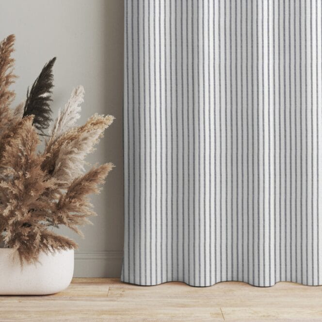 Laura Ashley Candy Stripe French Navy Curtains