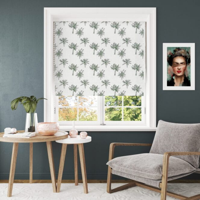 Little Palm Fern Roman Blind