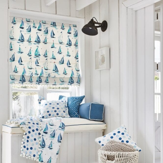 St Ives Ocean Roman Blind