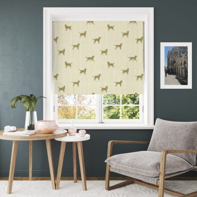 Emily Bond Marley Gold Roman Blind