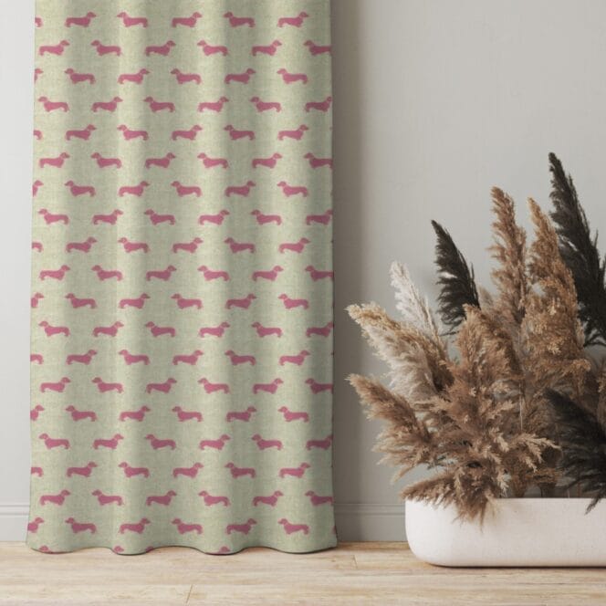 Emily Bond Peggy Raspberry Curtains