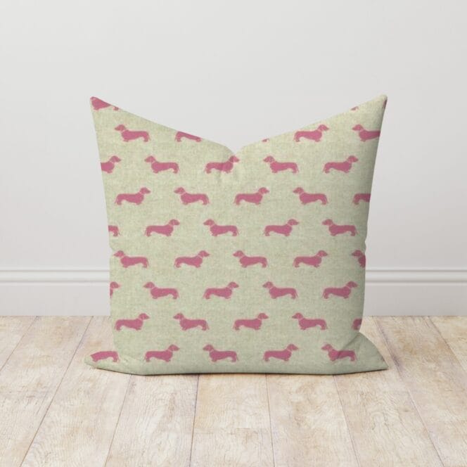 Emily Bond Peggy Raspberry Cushion