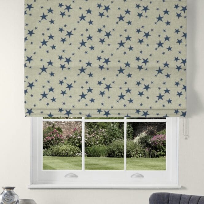Emily Bond St Maws Indigo Roman Blind
