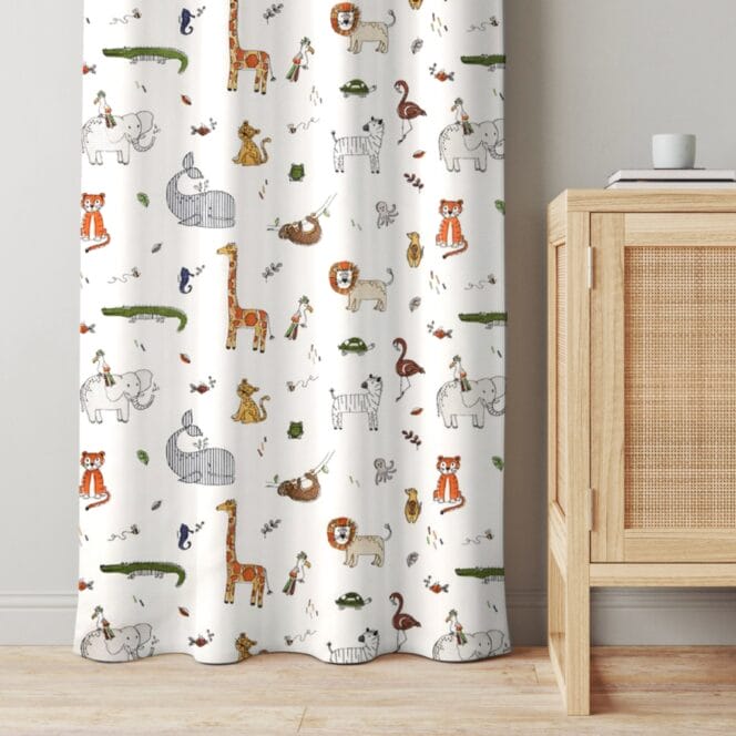 Doodle Jungle Curtains