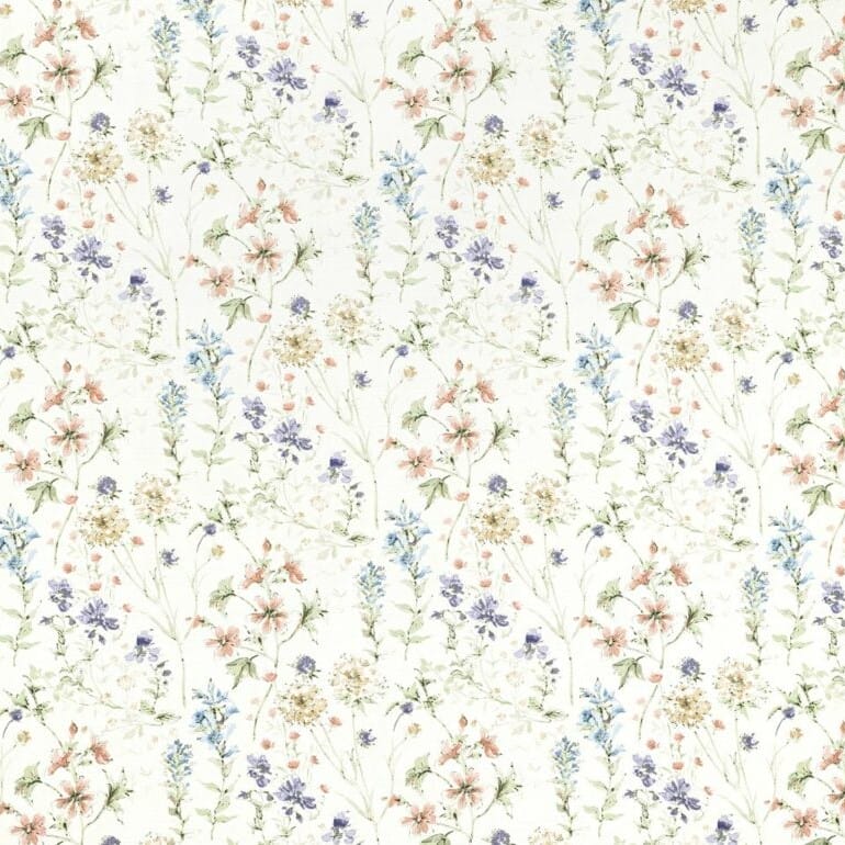 Laura Ashley Wild Meadow Chalk Pink Roman Blind