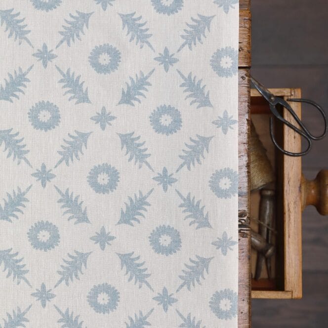 Peony & Sage Aires Parma Blue Curtains